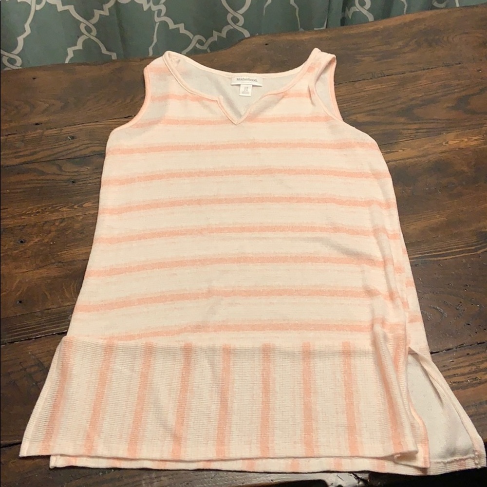 Striped maternity tank
